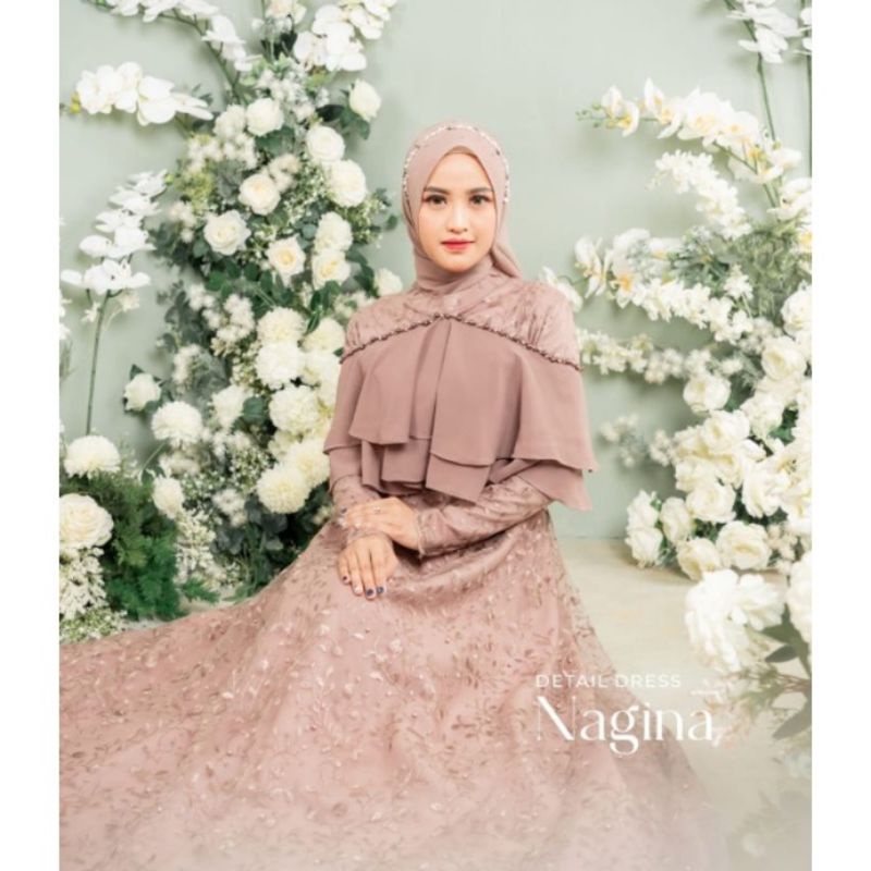 Gamis look 10 request warna cream