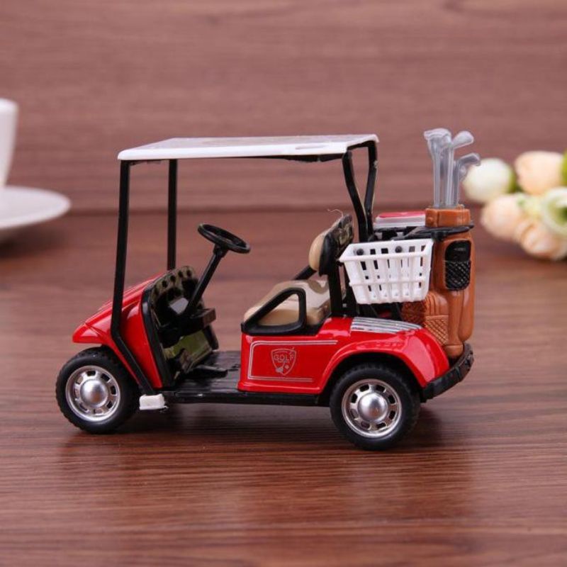 READY miniatur mobil golf pull cart skala 1: 36 bahan Alloy untuk simulasi