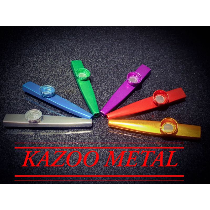 KAZOO ALAT MUSIK TIUP bahan metal dan plastik