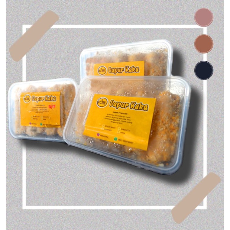 

Risol Mayo Smooked beef/ Rogut/ Ayam/ Spaghetti / Risoles Frozen ( 1 PAK ISI 5 )