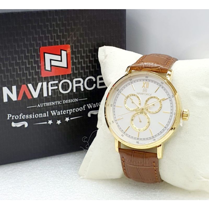 Jam Tangan Naviforce Pria Original Kulit