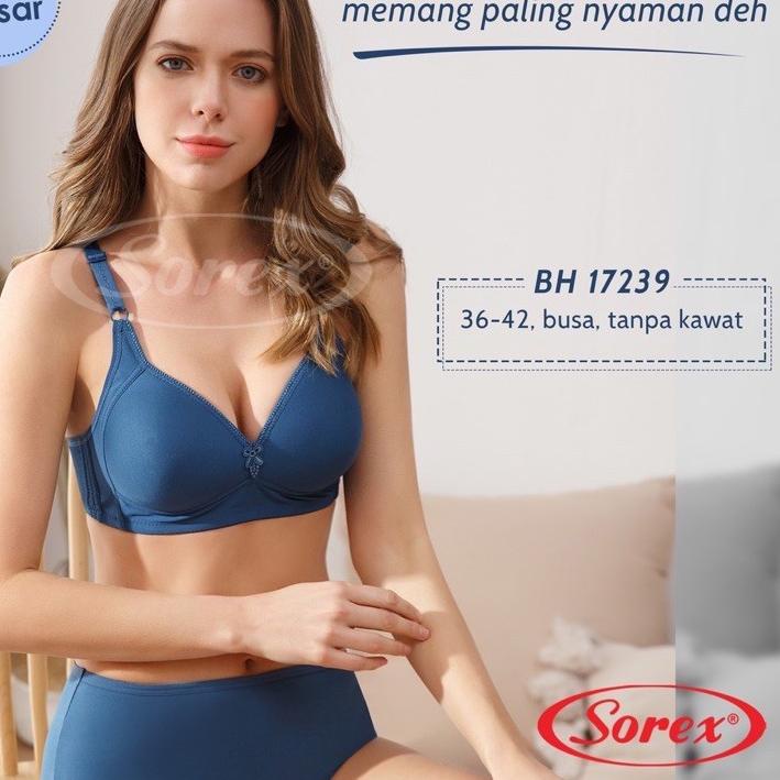 ☎ Bra Sorex TANPA KAWAT/BH sorex 17239 super soft/CUP BESAR C UK 36-42 ♢