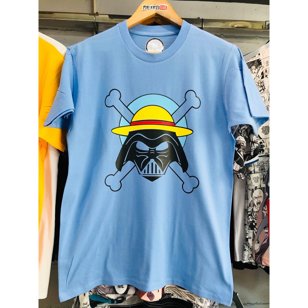 Kaos distro Anime StrawVADER Parody OnePiece Baby Blue