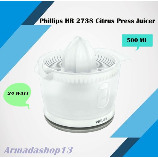 PHILIPS Perasan Jeruk Listrik 500mL - HR2738