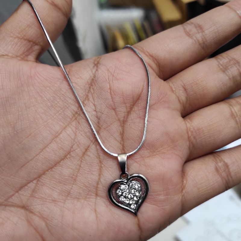 Kalung Dewasa Liontin Permata Love