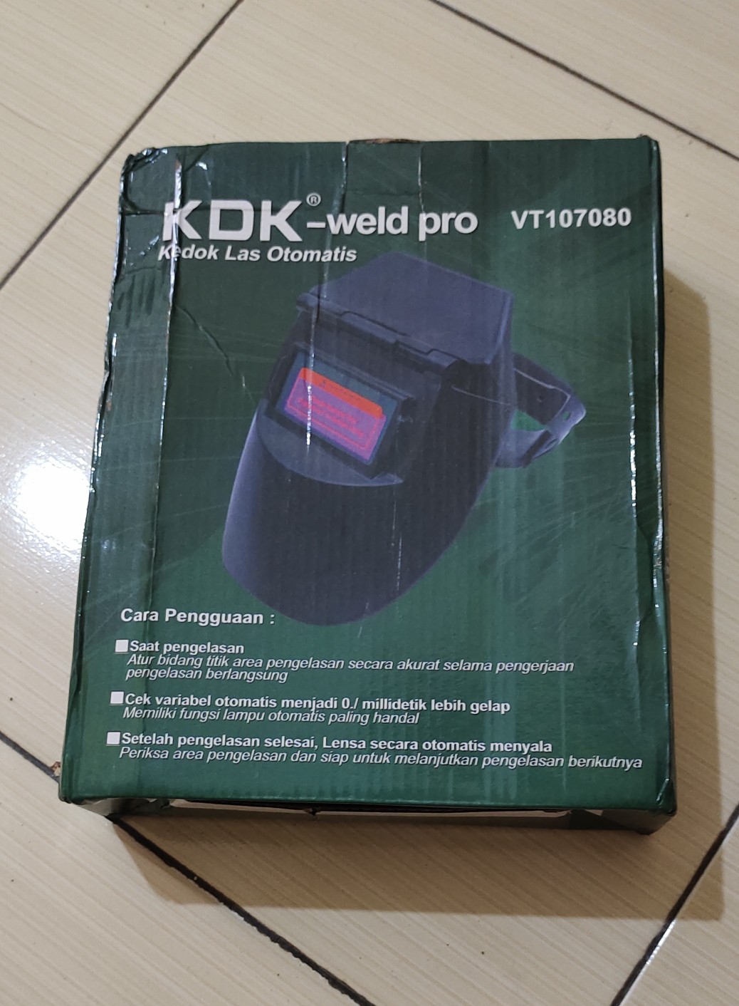 Helm Las Otomatis Kdk / Kedok Las Auto / Topeng Las Otomatis Kdk Auto Darkening / Kedok Las Auto Kdk