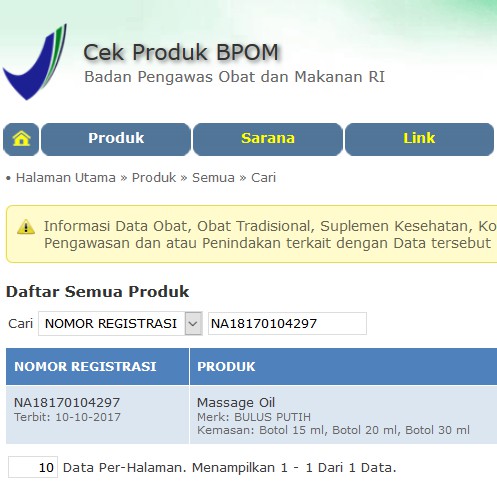 Minyak Bulus Putih Original BPOM Pembesar Payudara, Asli Oil Original, Herbal, Pembesar Penis