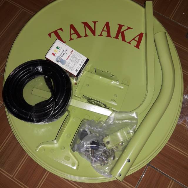 Dish parabola mini 45 cm parabola mini paket kumplit  kabel + lnb