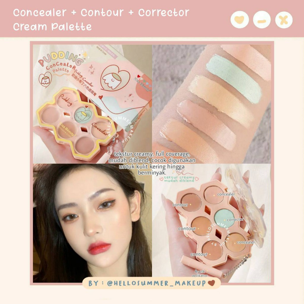 Pudding Creamy Contour Concealer Palette