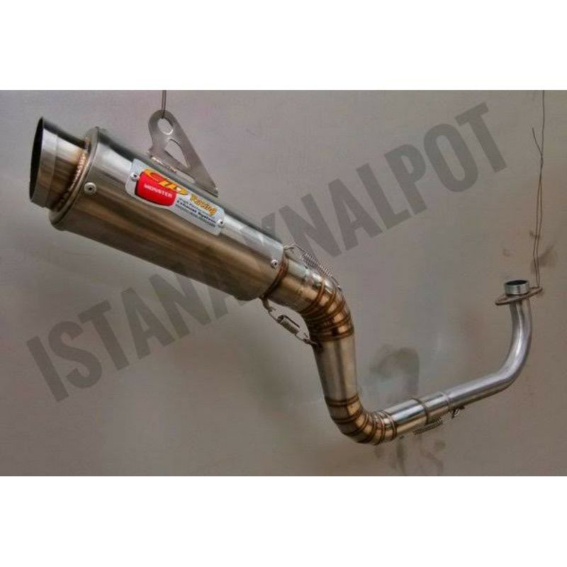 KENALPOT RECING CLD MONSTER BUAT MOTOR, MIO, SCOOPY, VARIO, BEAT