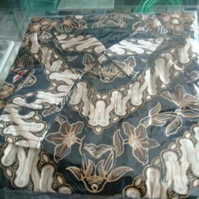 Kemeja Batik Semi Sutra Silk Lengan Panjang Istimewa