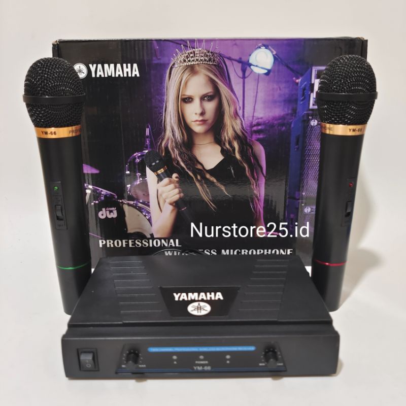MIC YAMAHA YM-66 / MIC WIRELESS YAMAHA YM-66/MICROPHONE WIRELESS YAMAHA YM-66/MIC YAMAHA YM 66