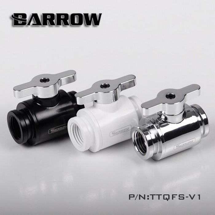 BARROW TTQFS-V1 G1/4 Mini Valve With Brass Plated Handle - White