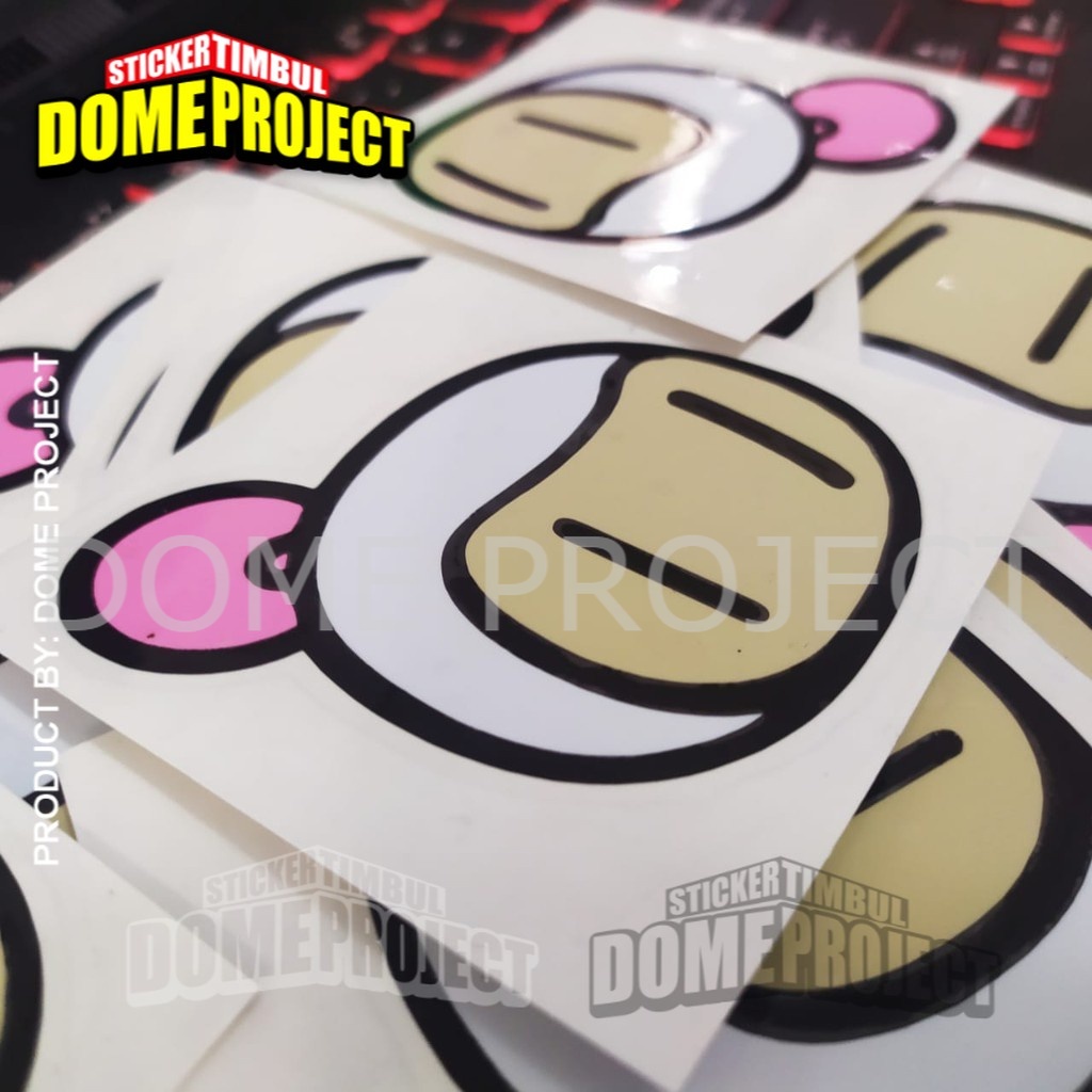 [PROMO BUY 3 GET 1] BOMBERMAN HEAD STIKER CUTTING STIKER AESTHETIC STIKER AKSESORIS SEPEDA MOTOR