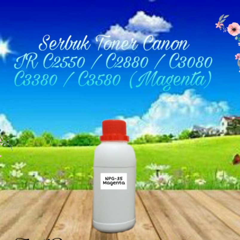 Serbuk Toner Canon NPG35 NPG 35 IR C2550 C2880 C3080 C3380 C3580 IRC-2550 2880 3080 Magenta 1x Isi