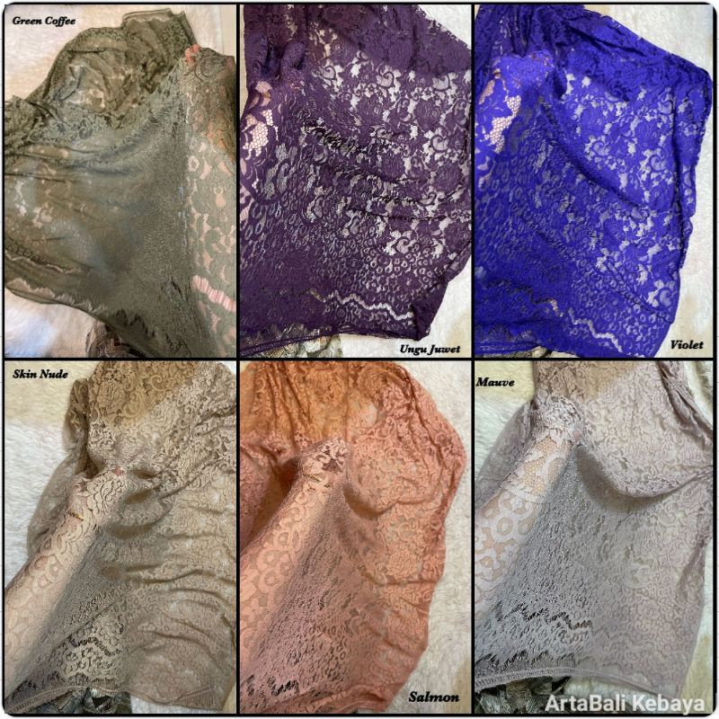 Kain kebaya Brokat Semi Perancis YSL Jagatronik Motif Lidya