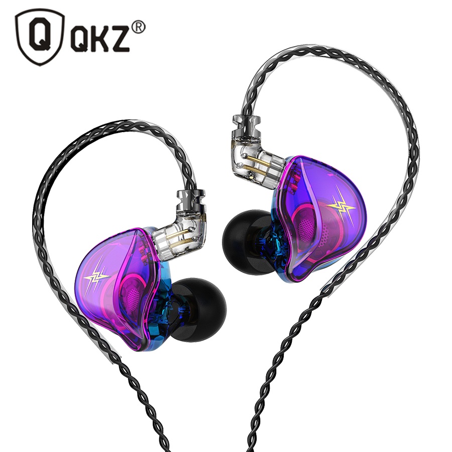 QKZ ZXT Earphones 1 Dynamic HIFI Bass Earbuds In Ear Monitor Headphones Sport Noise Cancelling Headset KZ EDX TRN MT1