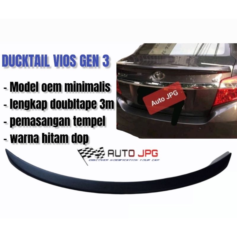 Ducktail vios gen 3 2013 - 2014