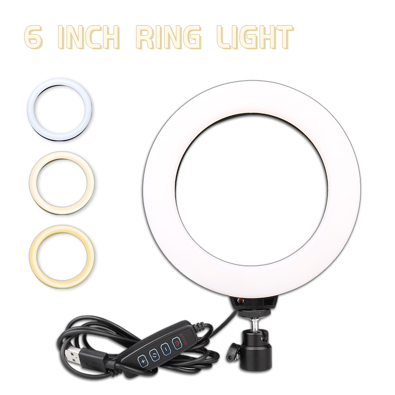 Lampu Rias Paket Tripod Mini Ball Head Livestreamer Live Untuk Foto Studio / Kamera Selfie 16CM