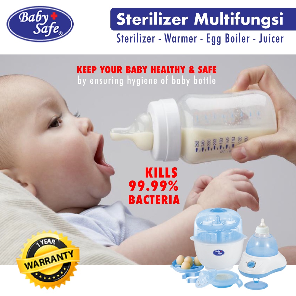 Baby Safe Sterilizer Botol Susu Multifungsi Multifunction Sterilizer Berry Mart
