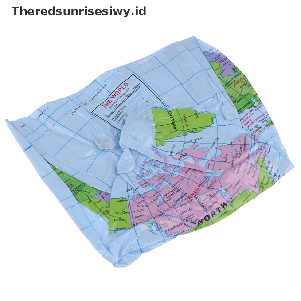 # Alat Rumah Tangga # Bola Dunia Tiup Ukuran 38cm Untuk Belajar Geografi