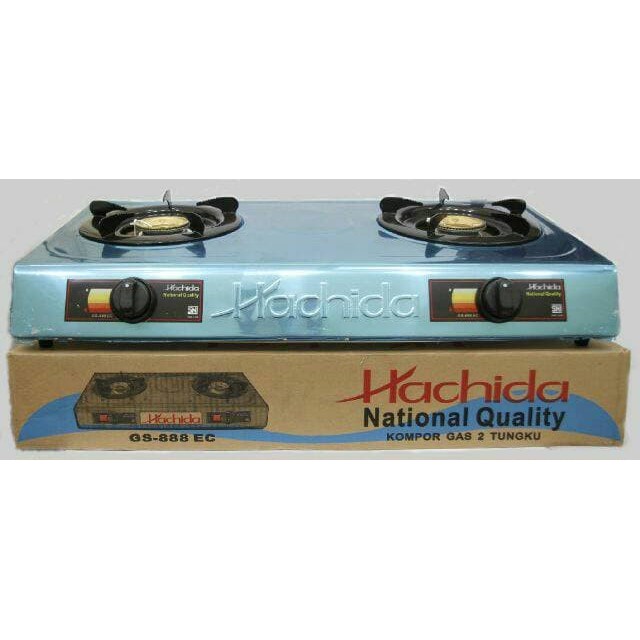 Hachida kompor gas 2 tungku GS 888 EC /kompor stainless steel