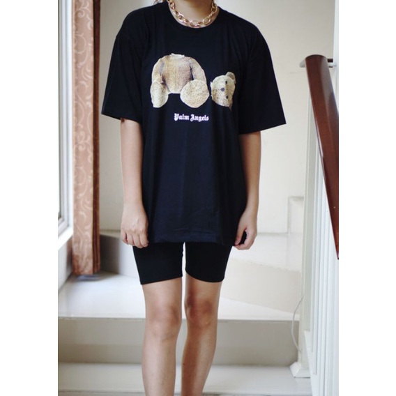 Palm Angels Teddy Bear tshirt , kaos Palm Angels premium bahan Katun import