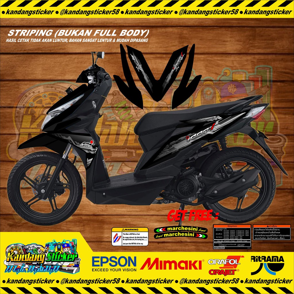 Striping BEat FI ESP BEatStreet Thailand Custom Mothai Babylooks Thailook Kontes Shopee Indonesia