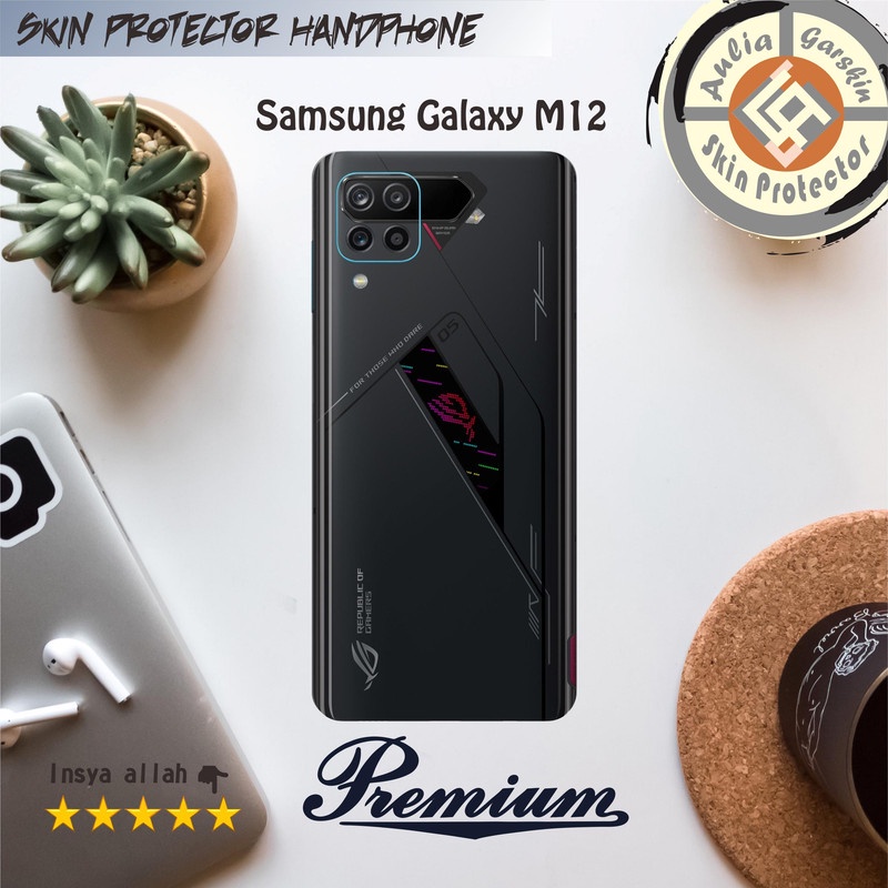 Garskin HP Samsung M12 Motif Rog 5 Free Custom Motif (Bisa COD)
