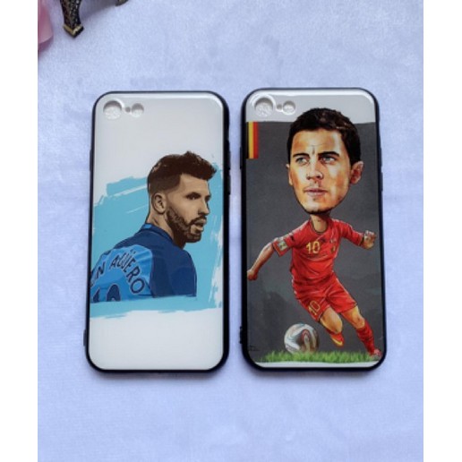 CASE HP MOTIF BOLA/FOOTBALL TYPE IPHONE 7/7+/XS MAX PLAYER CASE / ART PAINTING CASE