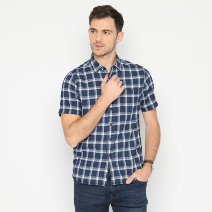 KEMEJA PRIA RICARDO LENGAN PENDEK 32187 MURAH MERIAH