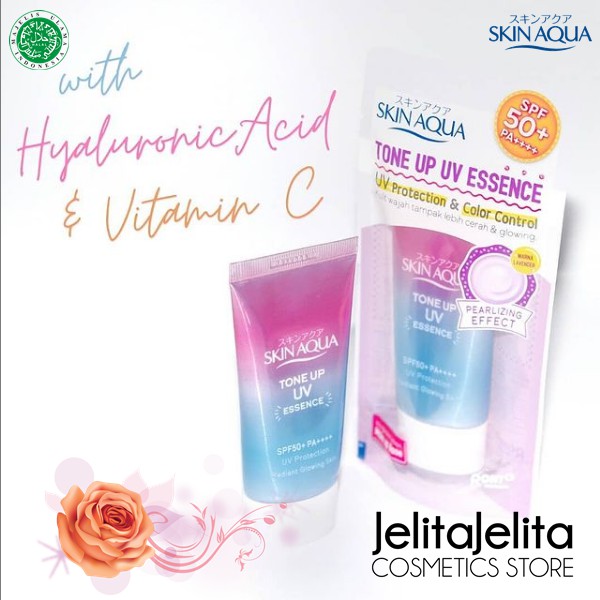 SKIN AQUA Tone Up UV Essence SPF 50 / Sunscreen Skin Aqua SPF 50
