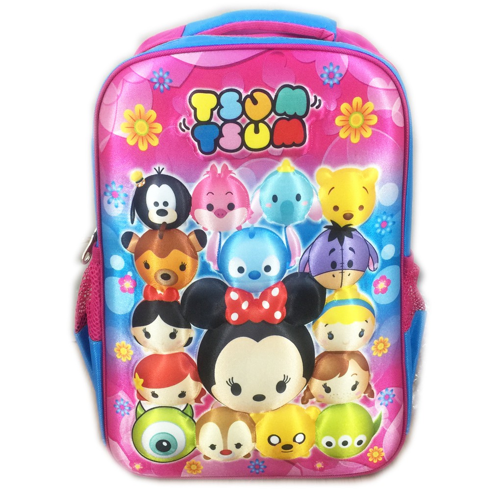 Tas Ransel Sekolah Anak SD PINK mouse embos t svm 3D Timbul Hard Cover LB