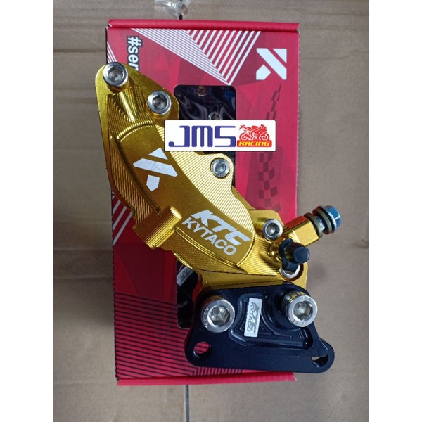 kaliper pala babi ktc kytaco 4 piston plus breket cnc nmax lama nmax new aerox pnp