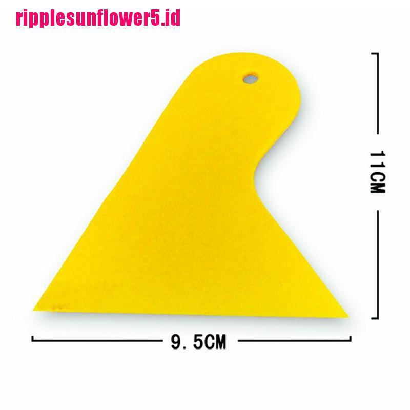 % In stock% Squeegee Aplikator Stiker Mobil Ujung Felt Lembut Warna Kuning