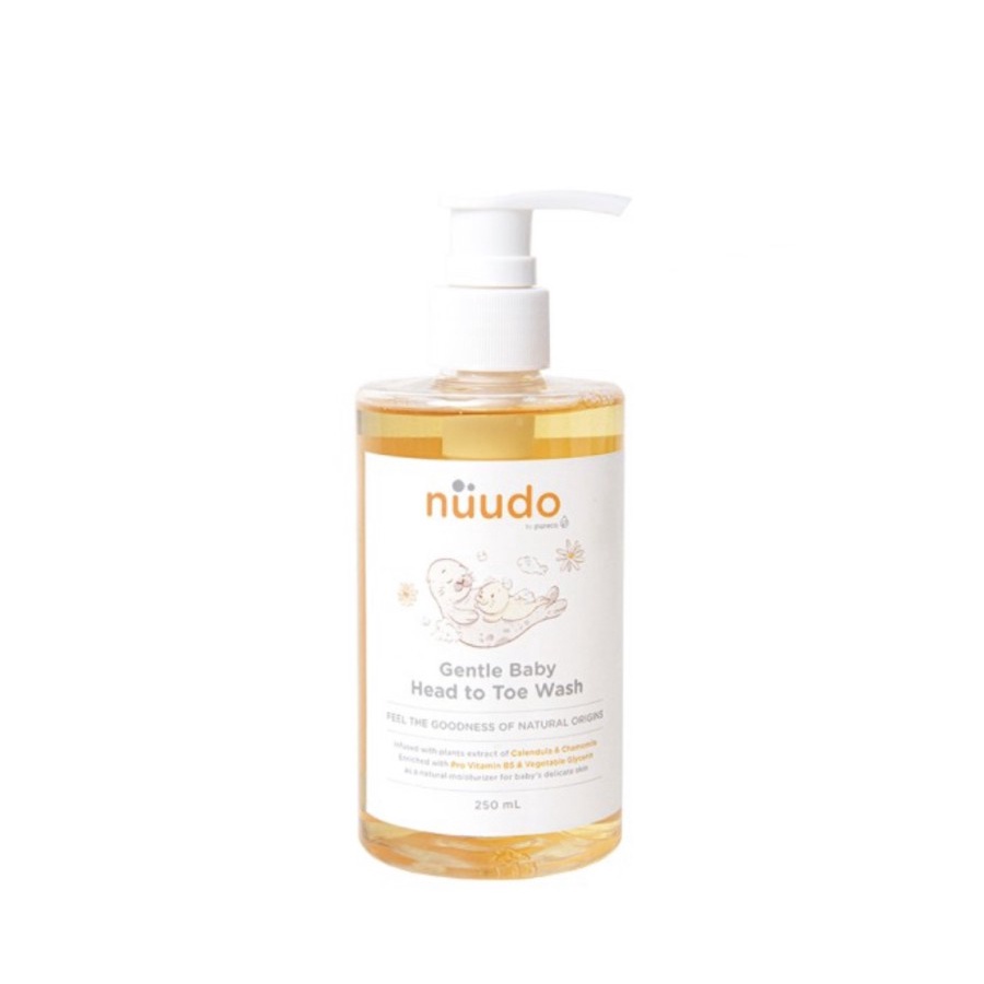 Nuudo by Pureco Gentle Baby Head to Toe Wash 60ml dan 250ml