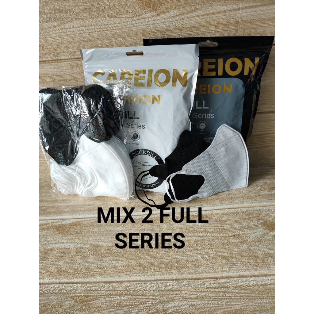 MASKER DUCKBILL CAREION FACEMASK WARNA ISI 50PC-DB MIX2 SERIES CAREI