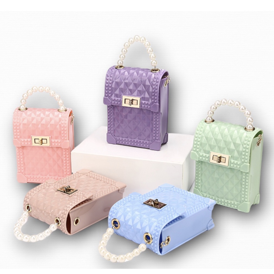 Tas Dompet HP Jelly Mutiara Tas Selempang