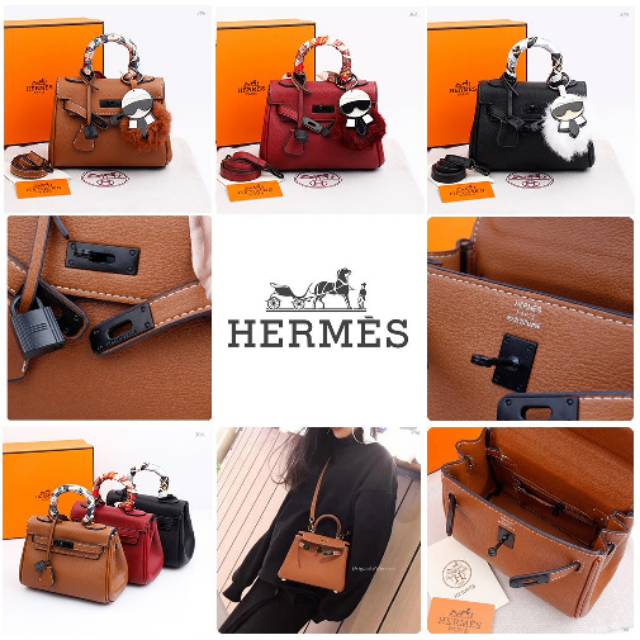 *Bag Kelly Mini SoBlack with Box*
include Karlito Mirror Charm