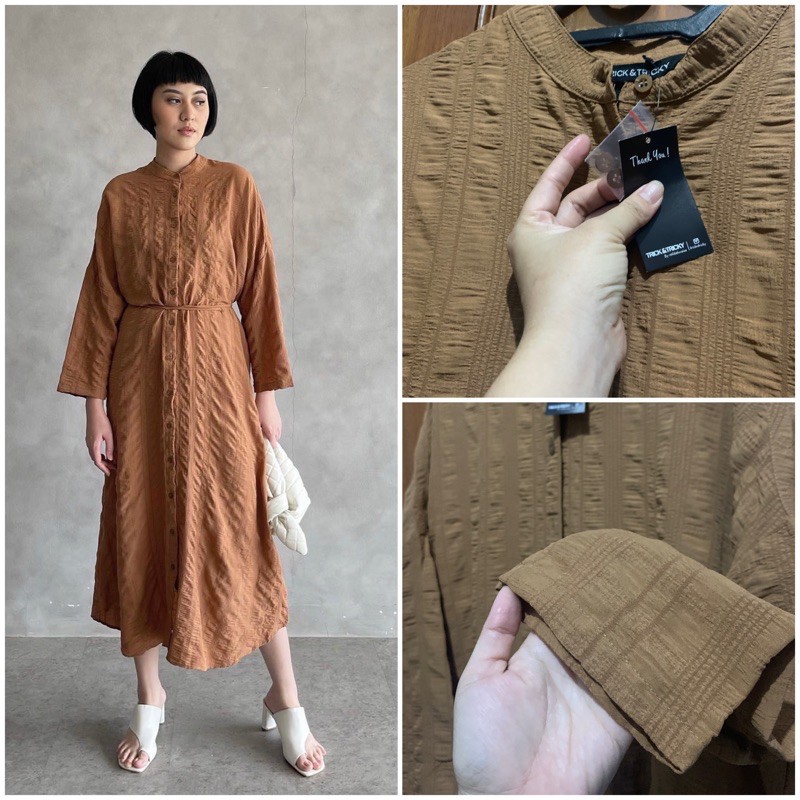 Trick and Tricky Kama Dress Terracota