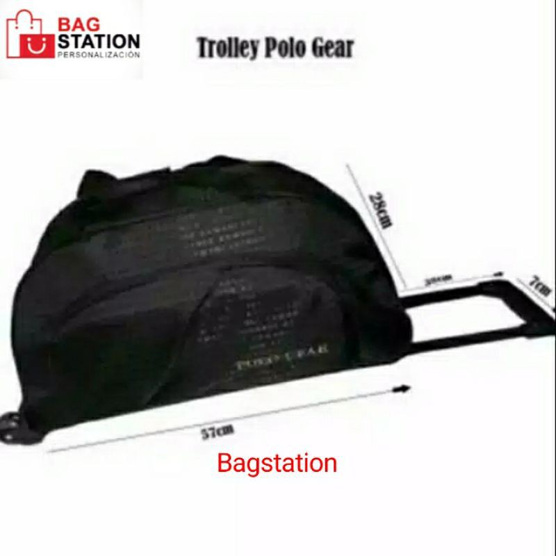 NEW TRAVEL BAG TROLI POLO GEAR 2 RODA ORIGINAL ASLI IMPORT TAS TRAVEL BAG TROLLEY POLO GEAR TAS PAKAIAN TAS BAJU