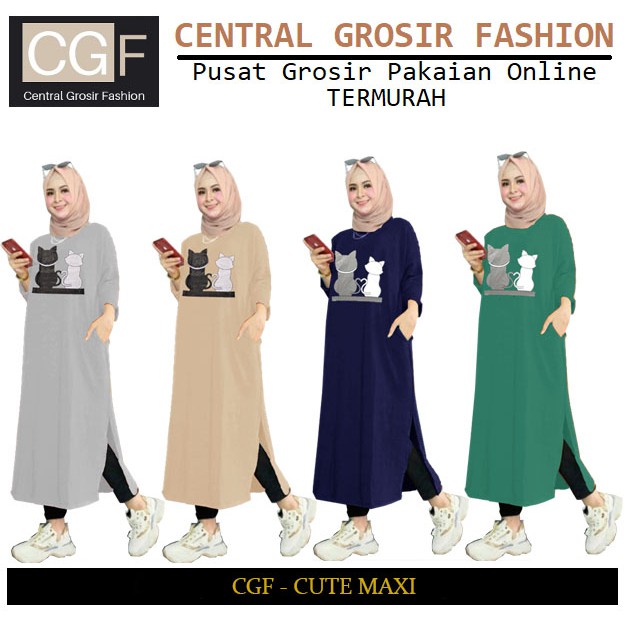 Cute Maxi - Central Grosir Fashion (CGF) - Ukuran L-XXL - Matt Baby Terri