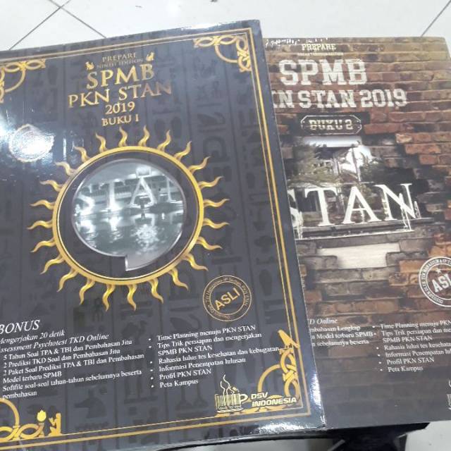 

JUAL PAKET 2 BUKU SPMB PKN STAN 2019 BUKU 1 DAN 2