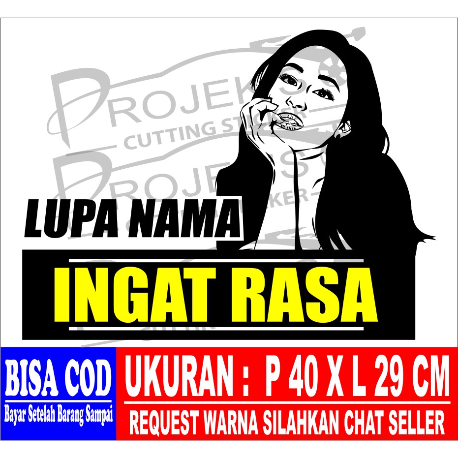 Cutting Sticker Stiker Mobil Variasi Kaca Bodi Samping Kata Kata Truk Canter Pick Up Keren Tulisan L