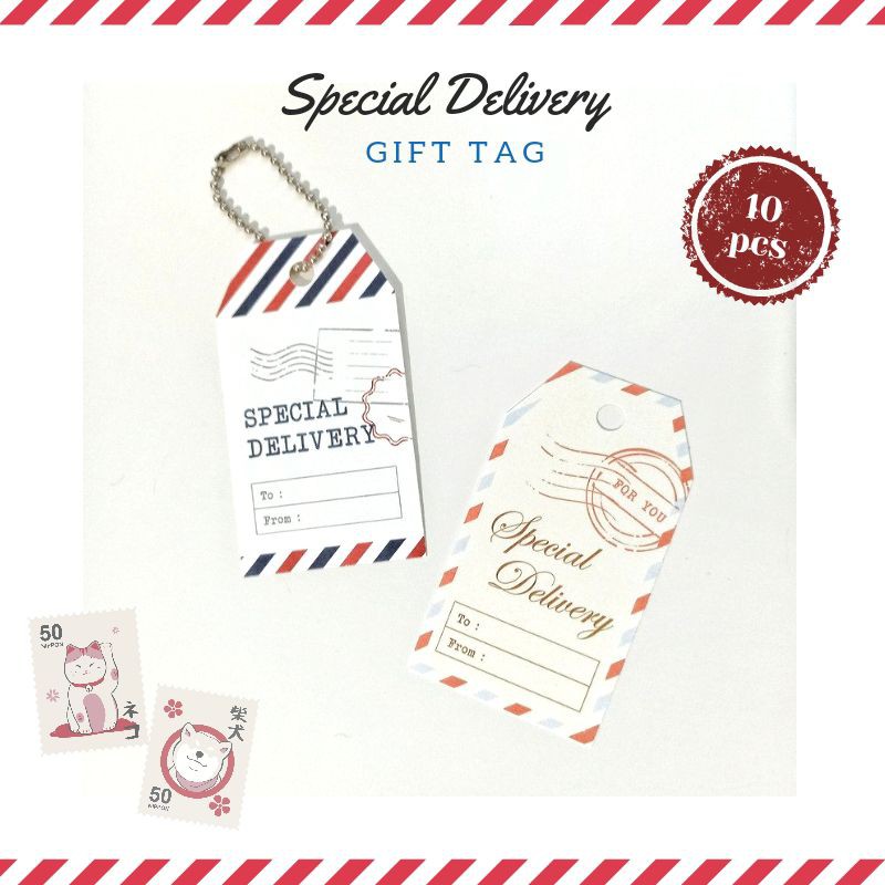 

GIFT TAG/ HANG TAG - Special delivery