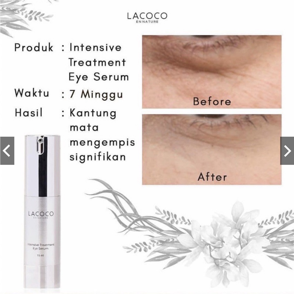 [PROMO SPESIAL] BPOM LACOCO INTENSIVE TREATMENT EYE SERUM 15ml - KRIM CREAM MATA - SERUM MATA PANDA 100% ORIGINAL