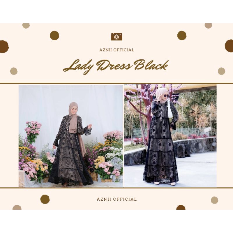 Preloved Lady Dress Black size M by aznii official