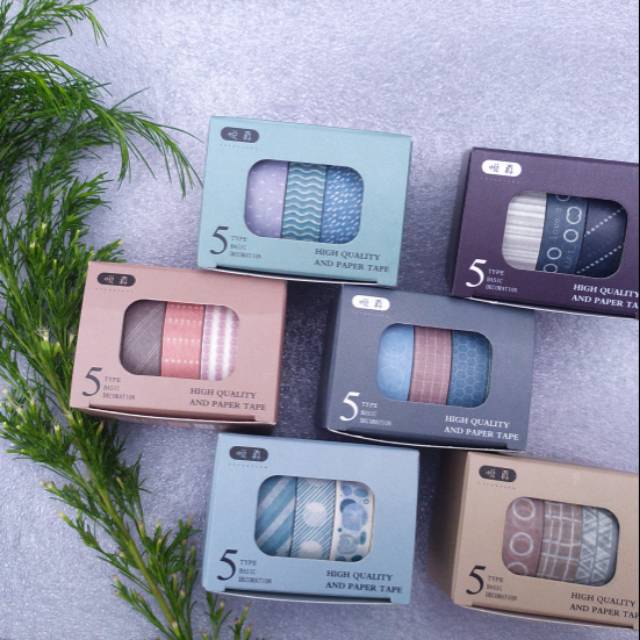 

1 SET WASHI TAPE ROLL MOTIF LUCU