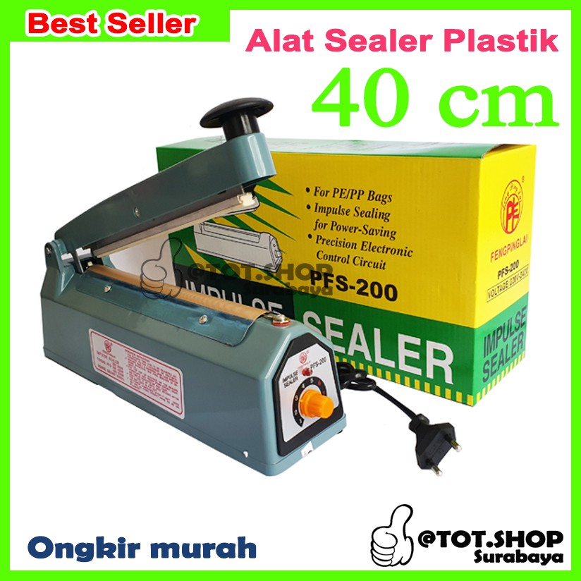 Impluse Sealer 400, LAS PLASTIK DENGAN UKURAN 40 CM, Mesin Press Plastik (JAPAN TECH) Alat Press las