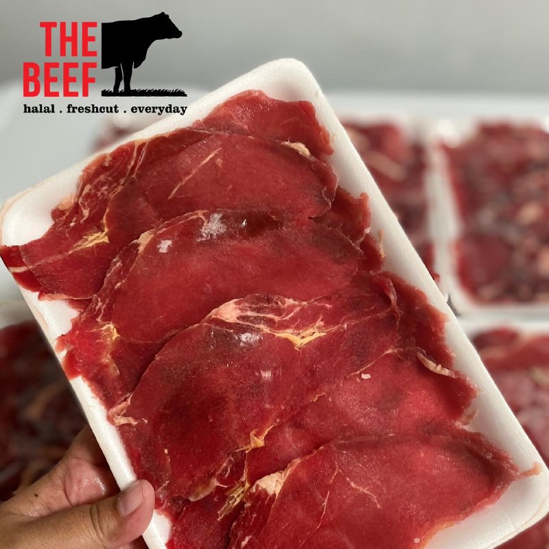 

Low Fat Import Beef Slice 1Kg - Daging Sapi Rendah Lemak Sukiyaki